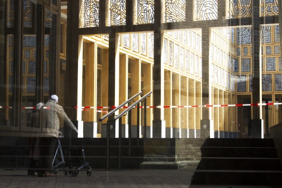 Het stadhuis in de lente